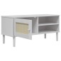 vidaXL TV-Schrank SENJA Rattan-Optik Weiß 106x40x49 cm Kiefernholz vidaXL TV-Schrank SENJA Rattan-Optik Weiß 106x40x49 cm Kiefernholz