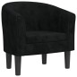 vidaXL Clubsessel Schwarz Samt vidaXL Clubsessel Schwarz Samt