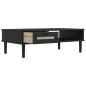 vidaXL Couchtisch SENJA Rattan-Optik Schwarz 100x55x33 cm Kiefernholz vidaXL Couchtisch SENJA Rattan-Optik Schwarz 100x55x33 cm Kiefernholz