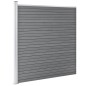 WPC Zaun-Set 9 Quadrate + 1 Schräge 1657x186 cm Grau WPC Zaun-Set 9 Quadrate + 1 Schräge 1657x186 cm Grau