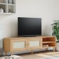 vidaXL TV-Schrank SENJA Rattan-Optik Braun 158x40x49 cm Kiefernholz vidaXL TV-Schrank SENJA Rattan-Optik Braun 158x40x49 cm Kiefernholz