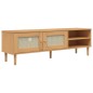 vidaXL TV-Schrank SENJA Rattan-Optik Braun 158x40x49 cm Kiefernholz vidaXL TV-Schrank SENJA Rattan-Optik Braun 158x40x49 cm Kiefernholz