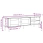 vidaXL TV-Schrank SENJA Rattan-Optik Braun 158x40x49 cm Kiefernholz vidaXL TV-Schrank SENJA Rattan-Optik Braun 158x40x49 cm Kiefernholz