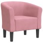 vidaXL Clubsessel Rosa Samt vidaXL Clubsessel Rosa Samt