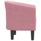 vidaXL Clubsessel Rosa Samt vidaXL Clubsessel Rosa Samt