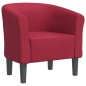 vidaXL Clubsessel Weinrot Stoff vidaXL Clubsessel Weinrot Stoff