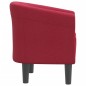 vidaXL Clubsessel Weinrot Stoff vidaXL Clubsessel Weinrot Stoff