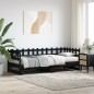 vidaXL Tagesbett Ausziehbar Schwarz 2x(80x200) cm Massivholz Kiefer vidaXL Tagesbett Ausziehbar Schwarz 2x(80x200) cm Massivholz Kiefer