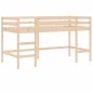 vidaXL Kinderhochbett mit Vorhängen Weiß Schwarz 90x190 cm Kiefernholz vidaXL Kinderhochbett mit Vorhängen Weiß Schwarz 90x190 cm Kiefernholz