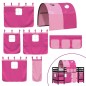 vidaXL Kinderhochbett mit Tunnel Rosa 80x200 cm Massivholz Kiefer vidaXL Kinderhochbett mit Tunnel Rosa 80x200 cm Massivholz Kiefer