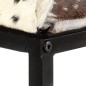 vidaXL Sitzbank 110 cm Schwarz Patchwork Echtes Ziegenleder vidaXL Sitzbank 110 cm Schwarz Patchwork Echtes Ziegenleder