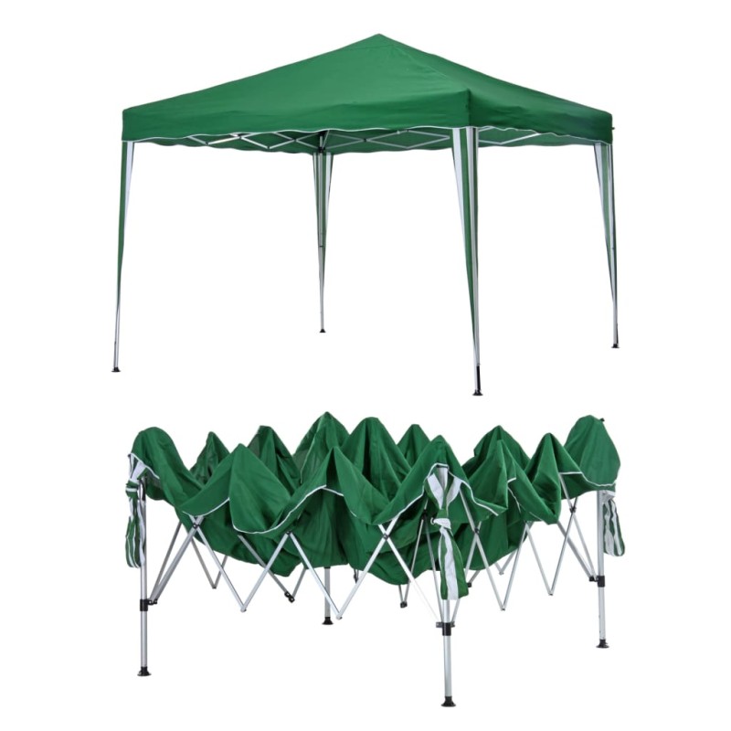 HI Faltbarer Pavillon 3×3 m Grün HI Faltbarer Pavillon 3×3 m Grün