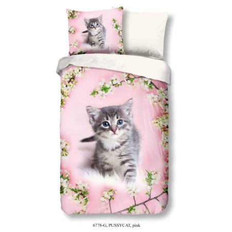 Good Morning Kinder-Bettwäsche-Set Pussycat 140×200/220 cm