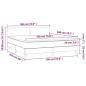 vidaXL Boxspringbett mit Matratze & LED Blau 180x200 cm Stoff vidaXL Boxspringbett mit Matratze & LED Blau 180x200 cm Stoff