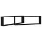 vidaXL Würfelregale 2 Stk. Schwarz 100x15x30 cm Holzwerkstoff vidaXL Würfelregale 2 Stk. Schwarz 100x15x30 cm Holzwerkstoff