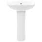 vidaXL Freistehendes Waschbecken mit Säule Keramik Weiß 580x510x200 mm vidaXL Freistehendes Waschbecken mit Säule Keramik Weiß 580x510x200 mm