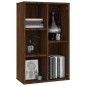 vidaXL Bücherregal/Sideboard Braun Eiche 50x25x80 cm Holzwerkstoff vidaXL Bücherregal/Sideboard Braun Eiche 50x25x80 cm Holzwerkstoff