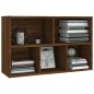 vidaXL Bücherregal/Sideboard Braun Eiche 50x25x80 cm Holzwerkstoff vidaXL Bücherregal/Sideboard Braun Eiche 50x25x80 cm Holzwerkstoff