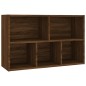 vidaXL Bücherregal/Sideboard Braun Eiche 50x25x80 cm Holzwerkstoff vidaXL Bücherregal/Sideboard Braun Eiche 50x25x80 cm Holzwerkstoff