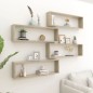 vidaXL Würfelregale 4 Stk. Sonoma-Eiche 100x15x30 cm Holzwerkstoff vidaXL Würfelregale 4 Stk. Sonoma-Eiche 100x15x30 cm Holzwerkstoff