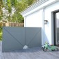 vidaXL Faltbarer Terrassen-Seitenfächer Grau 300×150 cm vidaXL Faltbarer Terrassen-Seitenfächer Grau 300×150 cm