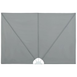 vidaXL Faltbarer Terrassen-Seitenfächer Grau 300×150 cm