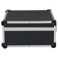 vidaXL Werkzeugkoffer 46 x 33 x 16 cm Schwarz Aluminium vidaXL Werkzeugkoffer 46 x 33 x 16 cm Schwarz Aluminium