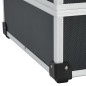 vidaXL Werkzeugkoffer 46 x 33 x 16 cm Schwarz Aluminium vidaXL Werkzeugkoffer 46 x 33 x 16 cm Schwarz Aluminium