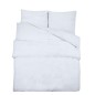 vidaXL Bettwäsche-Set Weiß 220x240 cm Leichte Mikrofaser vidaXL Bettwäsche-Set Weiß 220x240 cm Leichte Mikrofaser
