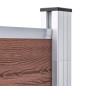 Gartenzaun WPC 1391x186 cm Braun Gartenzaun WPC 1391x186 cm Braun