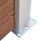 Gartenzaun WPC 1391x186 cm Braun Gartenzaun WPC 1391x186 cm Braun