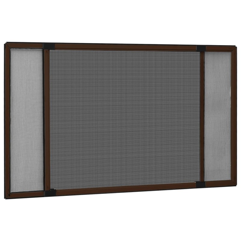 vidaXL Ausziehbarer Insektenschutz für Fenster Braun (75-143)x50 cm vidaXL Ausziehbarer Insektenschutz für Fenster Braun (75-143)x50 cm