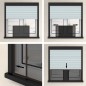 vidaXL Ausziehbarer Insektenschutz für Fenster Braun (75-143)x50 cm vidaXL Ausziehbarer Insektenschutz für Fenster Braun (75-143)x50 cm