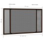 vidaXL Ausziehbarer Insektenschutz für Fenster Braun (75-143)x50 cm vidaXL Ausziehbarer Insektenschutz für Fenster Braun (75-143)x50 cm