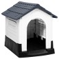 vidaXL Hundehütte Grau 57x68x66 cm Polypropylen vidaXL Hundehütte Grau 57x68x66 cm Polypropylen