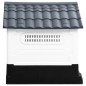 vidaXL Hundehütte Grau 57x68x66 cm Polypropylen vidaXL Hundehütte Grau 57x68x66 cm Polypropylen
