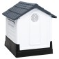 vidaXL Hundehütte Grau 57x68x66 cm Polypropylen vidaXL Hundehütte Grau 57x68x66 cm Polypropylen