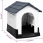 vidaXL Hundehütte Grau 57x68x66 cm Polypropylen vidaXL Hundehütte Grau 57x68x66 cm Polypropylen