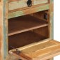 vidaXL Schuhschrank mit 4 Fächern und Schublade Altholz Massiv vidaXL Schuhschrank mit 4 Fächern und Schublade Altholz Massiv