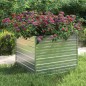 vidaXL Garten-Hochbeet 100x100x77 cm Verzinkter Stahl Silber vidaXL Garten-Hochbeet 100x100x77 cm Verzinkter Stahl Silber