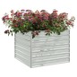 vidaXL Garten-Hochbeet 100x100x77 cm Verzinkter Stahl Silber vidaXL Garten-Hochbeet 100x100x77 cm Verzinkter Stahl Silber