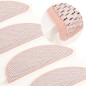 vidaXL Treppenmatten Selbstklebend Sisal-Optik 15 Stk. 65x21x4 cm Rot vidaXL Treppenmatten Selbstklebend Sisal-Optik 15 Stk. 65x21x4 cm Rot