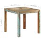vidaXL Esstisch 82x80x76 cm Altholz Massiv vidaXL Esstisch 82x80x76 cm Altholz Massiv