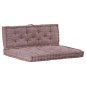 vidaXL Palettenauflagen 2 Stk. Baumwolle Taupe vidaXL Palettenauflagen 2 Stk. Baumwolle Taupe