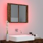 vidaXL LED-Spiegelschrank Räuchereiche 60x12x45 cm Holzwerkstoff vidaXL LED-Spiegelschrank Räuchereiche 60x12x45 cm Holzwerkstoff