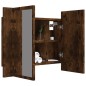 vidaXL LED-Spiegelschrank Räuchereiche 60x12x45 cm Holzwerkstoff vidaXL LED-Spiegelschrank Räuchereiche 60x12x45 cm Holzwerkstoff