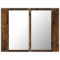 vidaXL LED-Spiegelschrank Räuchereiche 60x12x45 cm Holzwerkstoff vidaXL LED-Spiegelschrank Räuchereiche 60x12x45 cm Holzwerkstoff