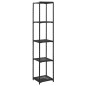 vidaXL Lagerregal Schwarz 30 x 30 x 150 cm Poly Rattan vidaXL Lagerregal Schwarz 30 x 30 x 150 cm Poly Rattan