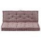 vidaXL Palettenauflagen 2 Stk. Baumwolle Taupe vidaXL Palettenauflagen 2 Stk. Baumwolle Taupe