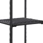 vidaXL Lagerregal Schwarz 30 x 30 x 150 cm Poly Rattan vidaXL Lagerregal Schwarz 30 x 30 x 150 cm Poly Rattan